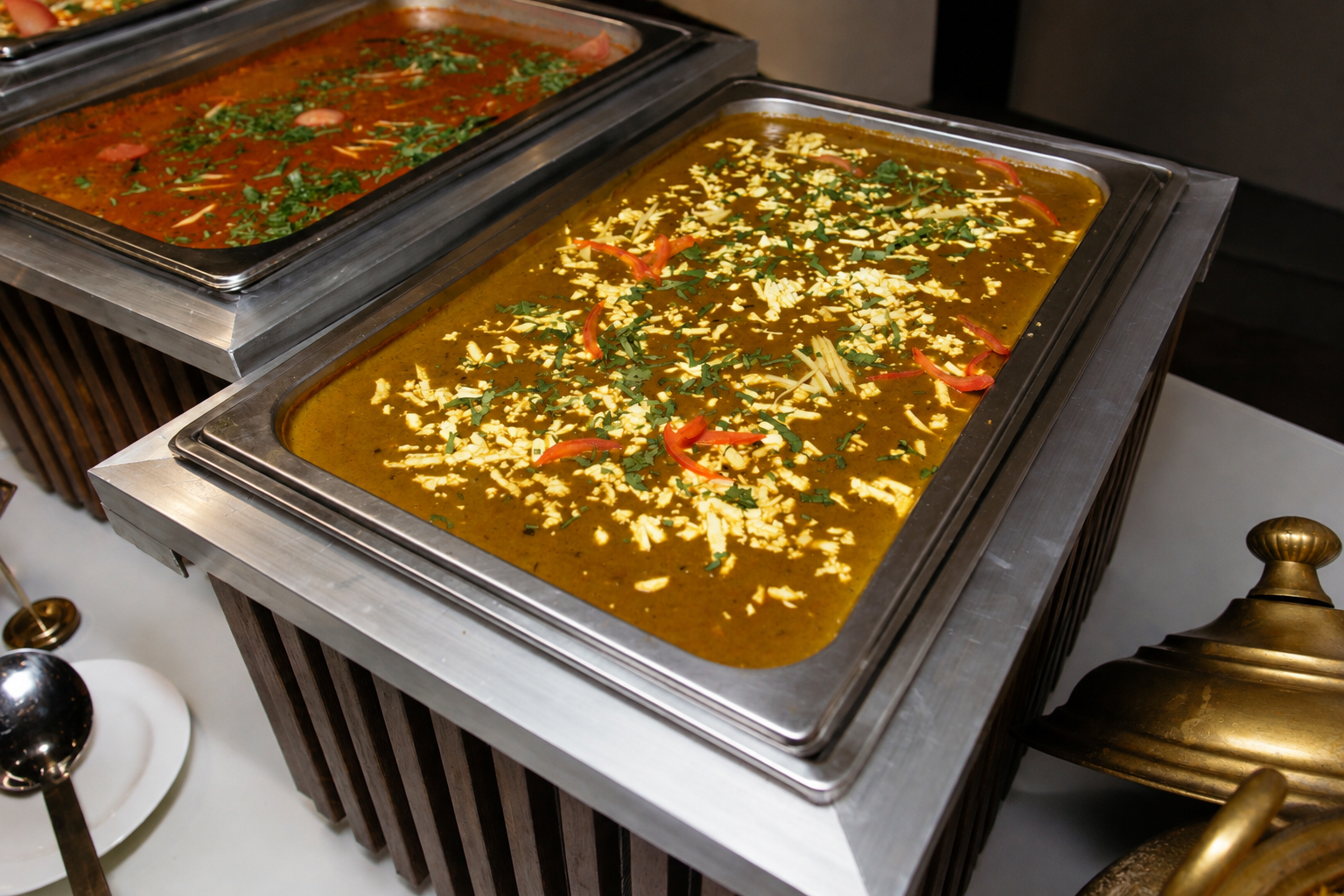 Saffron & Spice catered food and buffet setup