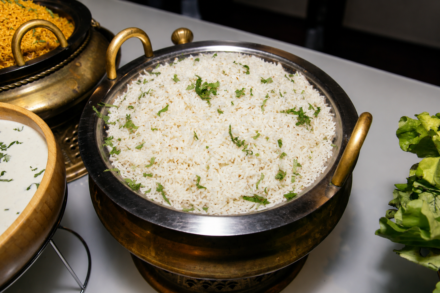 Saffron & Spice catered food and buffet setup