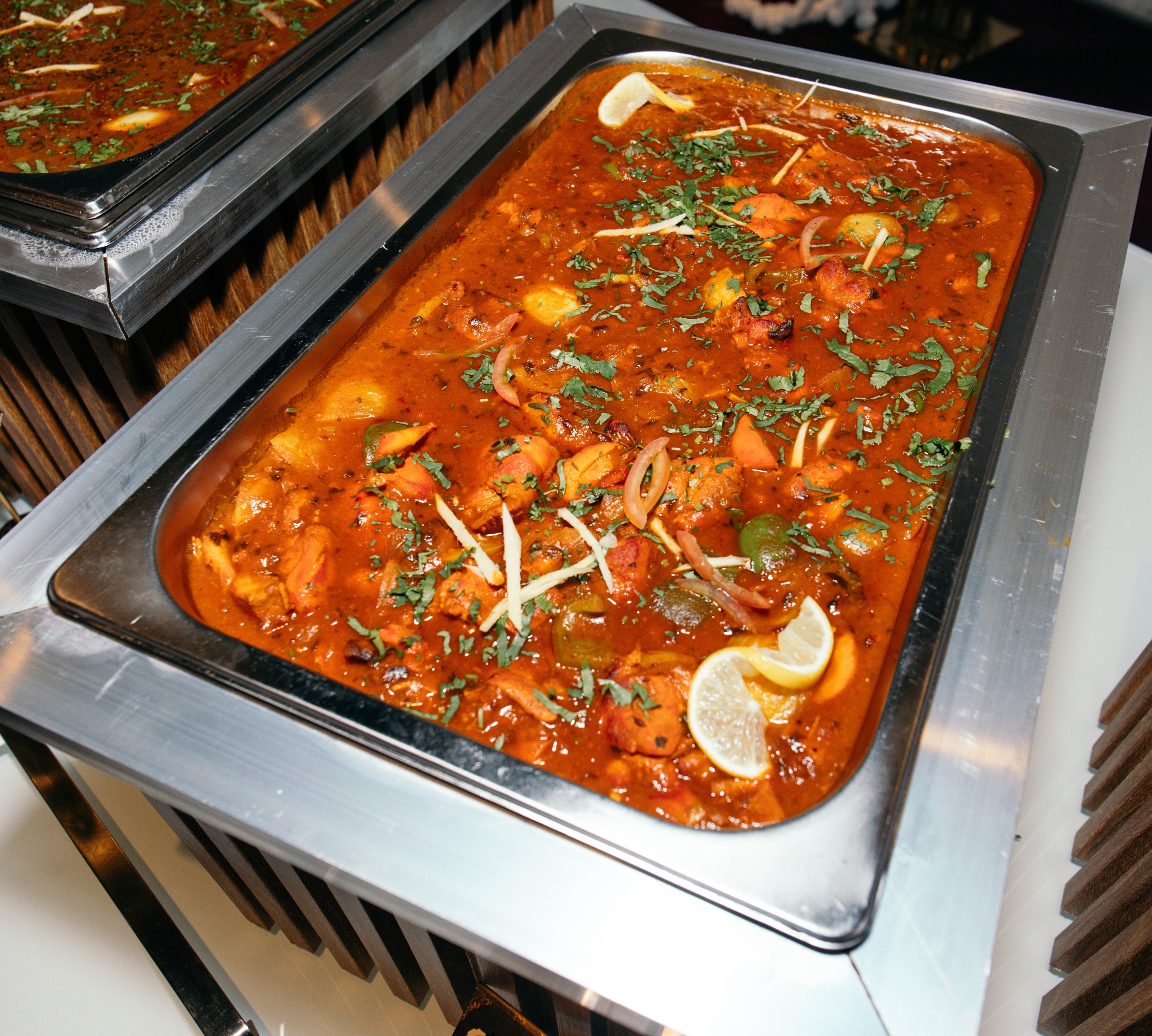 Saffron & Spice catered food and buffet setup
