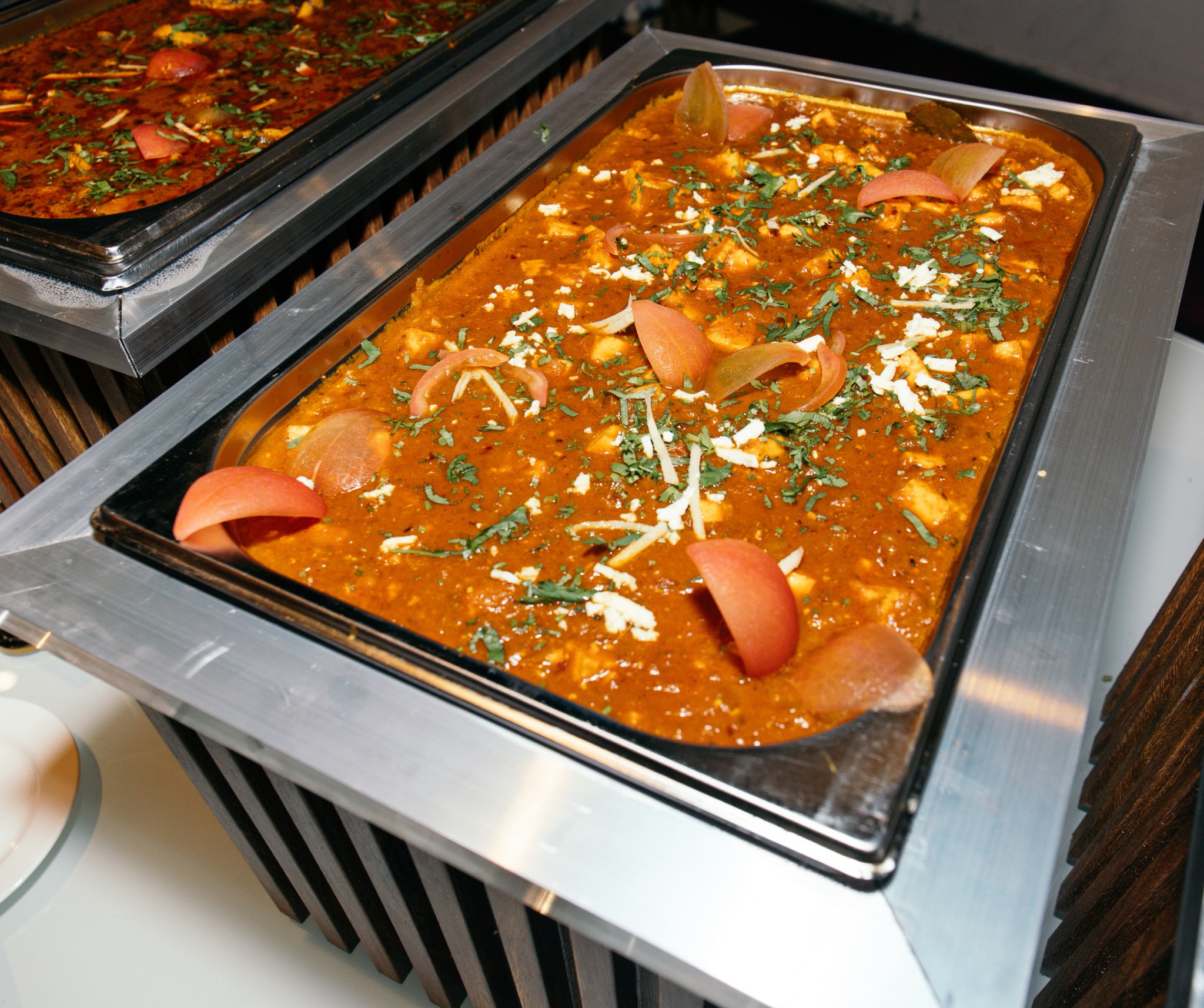 Saffron & Spice catered food and buffet setup
