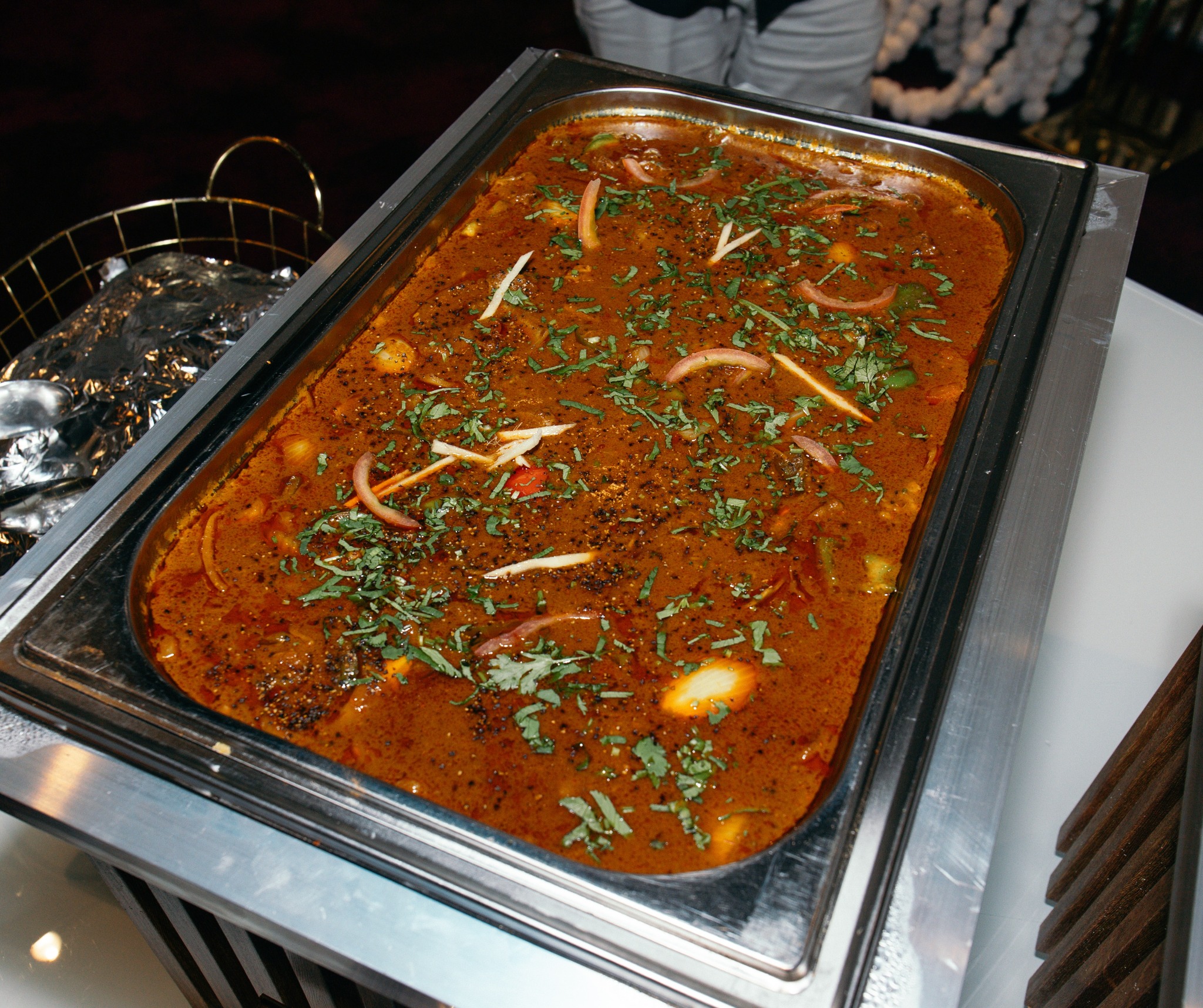 Saffron & Spice catered food and buffet setup