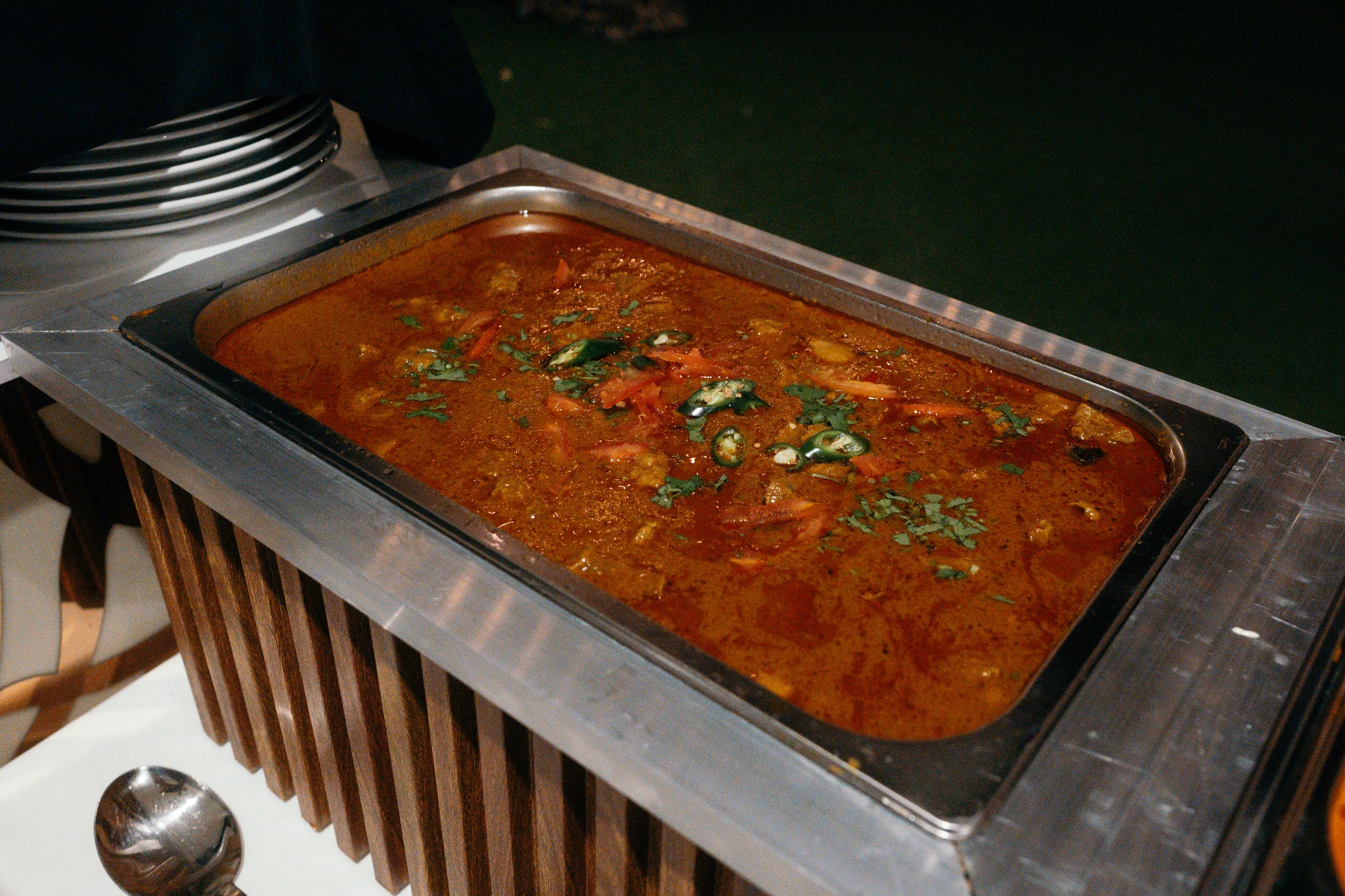 Saffron & Spice catered food and buffet setup