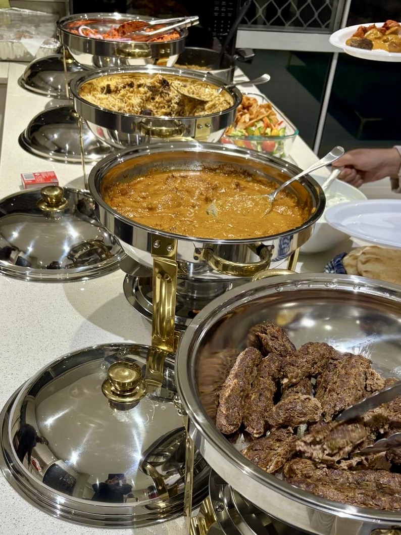 Saffron & Spice catered food and buffet setup