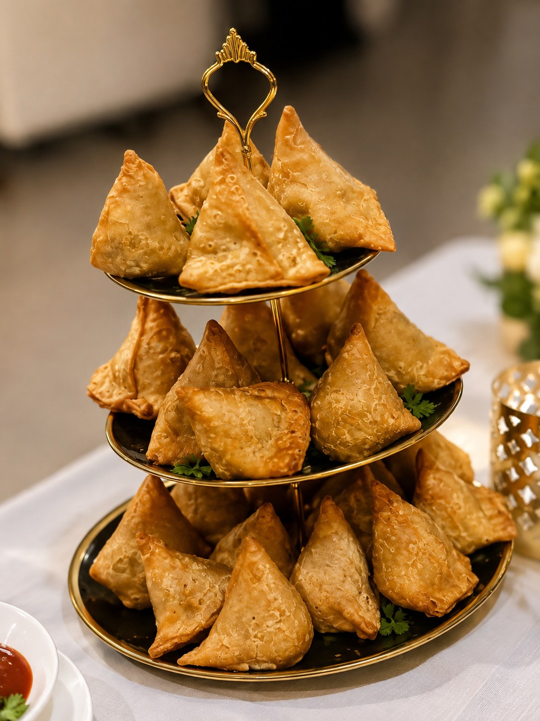 Saffron & Spice catered food and buffet setup